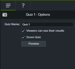 Quiz dodawany do wideo mp4 w Camtasia